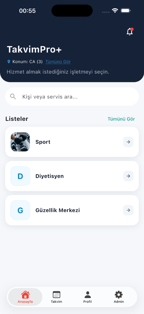 TakvimPro+ Home Screen